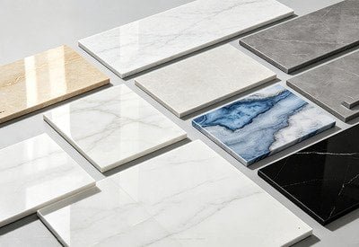 Sintered stone top bathroom vanity - custom material and finish options for OEM bathroom furniture