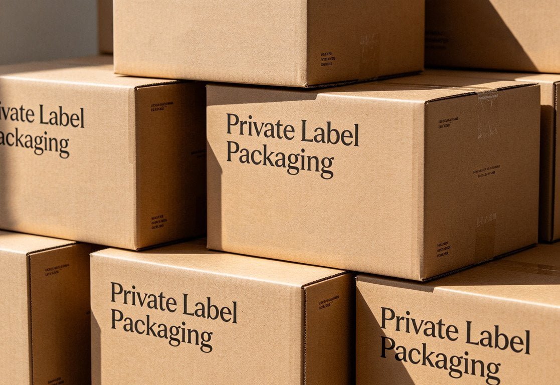 Custom private label packaging for bathroom vanity OEM orders - branded box design and printed inserts